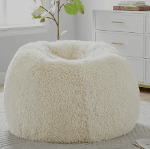  Aspyn Faux Fur Shag Bean Bag Chair