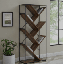 Angled Shelf Bookcase